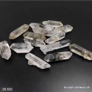 Bergkristall Doppelender roh 3,5 - 5 cm/6 - 8 Gramm