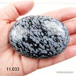 Schneeflocken Obsidian Seifenstein 7 x 5 cm