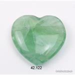 Herz Fluorit hell grün flach 4 x 4 x 1,3 cm. A Qual.