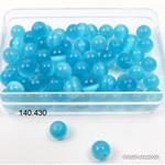 Glasperle Katzenauge blau 6 mm