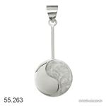 Donuthalter YIN-YANG aus 925 Silber für Donut 3 bis 4 cm