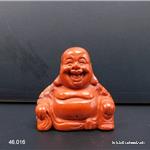 Klein Buddha Jaspis rot 3 x 3 x Br. 1,5 cm