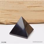 Pyramid schwarzer Obsidian, Basis 4,9 cm x H. 4,4 cm. Unikat