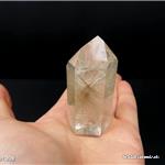 Rutil - Bergkristall, polierte Spitze 6,4 x 3 x 2,6 cm. Unikat 84 grammes