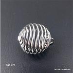 Spiral aus Metall für Edelstein-Trommelstein 2 bis 3,5 cm. Grösse M
