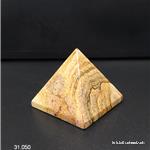 Pyramid Landschaft Jaspis - Bilderjaspis, Basis 4 cm x H. 3,4 cm