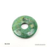 Prasem - grüner Jaspis, Donut 3 cm