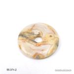 Achat Crazy Lace beige, Donut 4 cm. Einzelstück