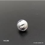 Zwischenteil Perle aus Metall versilbert 10 mm