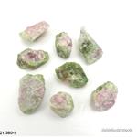 Turmalin grün rosa, Wassermelonen-Turmalin roh 3 - 4 Gr. / 1,5 - 2 cm