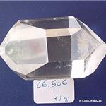 Bergkristall Doppelender poliert 4,8 x dick 2,5 cm. Unikat 41 Gramm 