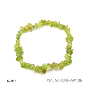 Armband Splitter Peridot - Olivin, elastisch 18,5 - 19 cm. SONDERANGEBOT