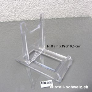 Plexiglas Ständer mittel  9,5 x H. 7,5 cm