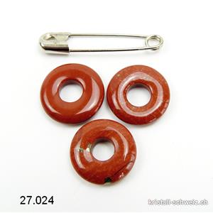 Jaspis rot breckzie, Donut 15 mm