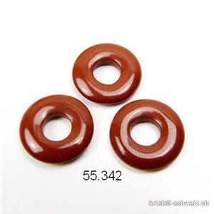 Jaspis rot-braun, Donut 15 mm