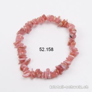 Armband Rhodochrosit Splitter, elastisch 18 - 19 cm