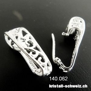Halter für Donut 2 bis 3,5 cm  aufsteckbar, versilbertes Metall