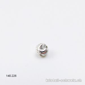 Zwischenteil Kugel Curl 6 mm 925er Silber