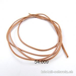 Lederband Natur, 1,5 mm / 1 Meter