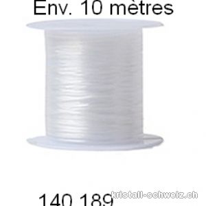 Elastfaden Opalon Weiss, 1 Rolle ca. 10 Meter