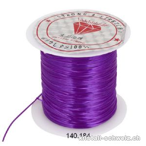 Elastfaden Opalon Violet. 1 Spule ca. 10 Meter