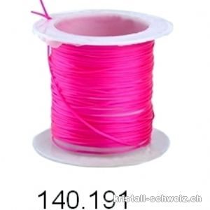 Elastfaden Opalon Rosa-Fuchsia, 1 Spule ca. 10 Meter