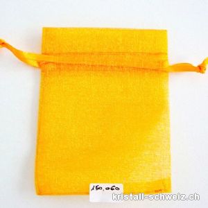 Organza Beutel Orange hell 9,5 x 7,5 cm