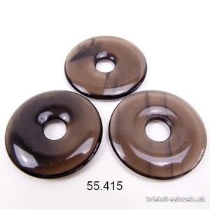 Obsidian Lamellen Donut 4 cm