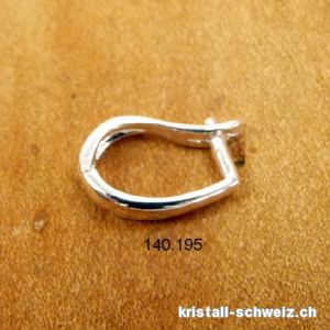 Steinhalter mit Querstab aus 925 Silber / 12 x dick. 3 mm