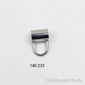 Rohr für Charms, Edelstahl glanz. L. 7 x 11 mm