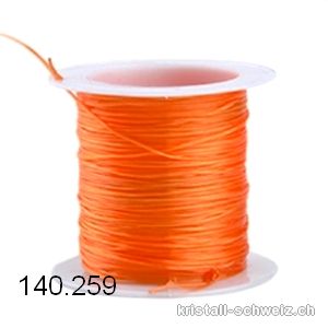 Elastfaden Opalon Orange dunkel, 1 Rolle ca. 10 Meter