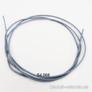 Lederband Grau mittel, 1,5 mm / 1 Meter