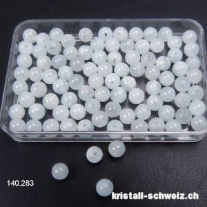 Aquamarin, Kugel gelocht 4 - 4,5 mm