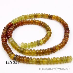 Strang Apatit Katzenauge Multi 6 mm / 41 cm, 130 Perlen. Einzelstück Qual. A
