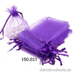 Organza Beutel  Violet dunkel 8 x 6 cm