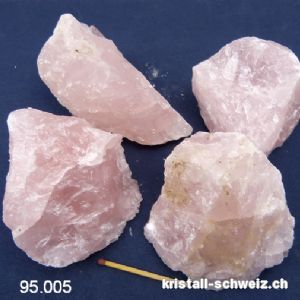 Rosenquarz roh 230 bis 290 Gramm