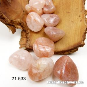 Quarz Lachs 2,5 - 3 cm. Größe L