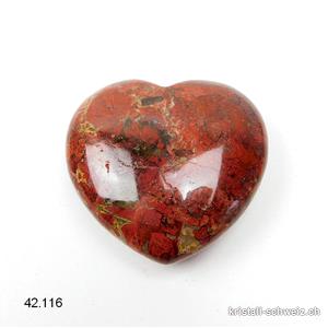 Herz Jaspis rot Breckzie 4,2 x 4 x 1,5 cm
