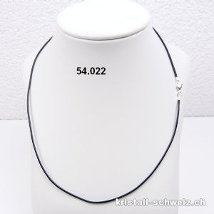 Lederkette schwarz mit Verschluss, 1,5 mm / L. 60 cm. SONDERANGEBOT