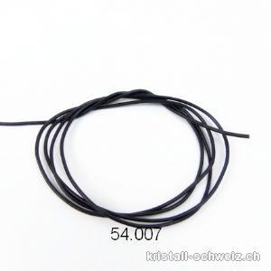 Lederband Schwarz 1 - 1,5 mm / 1 Meter 