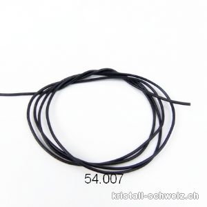 Lederband Schwarz 1,5 mm / 1 Meter 