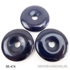 Goldfluss blau, Donut 4 cm