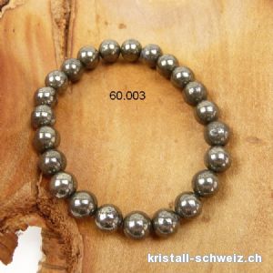 Armband Pyrit Kugeln 8 mm / 18,5 - 19 cm