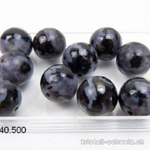 Gabbro - Mystic Merlinit, Kugel gelocht 10 mm. SONDERANGEBOT