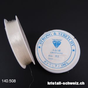 Silikonband Elastisch 0,5 mm - FARBLOS. Sonderangebot