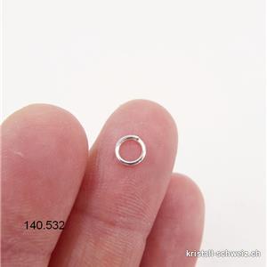 Ring geschlossen 5 mm / 0,7 mm aus Silber 925