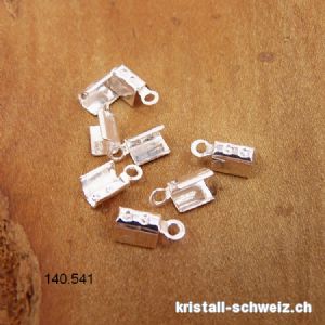 1 x Endteil zum Quetschen für Lederband 1,5 mm, 925 Silber 