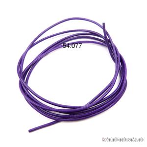 Lederband Violet dunkel, 1,5 mm / 1 Meter