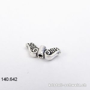 Engelsflügel, Zwischenteil 925er Silber antik 11 x 4,5 mm