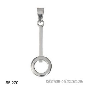 Donuthalter KREIS aus 925 Silber rhodiniert für Donut 3 bis 4,5 cm